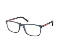 Prada Linea Rossa Uomo PS 03QV CZH1O1 Montature da vista Iniettato Blu Trasparente Squadrata Normale