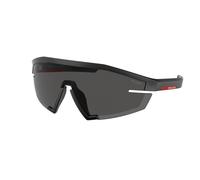 Prada Linea Rossa Uomo PS 03ZS 1BO06F Occhiali da sole Iniettato Nero Grigio Geometrica Normale