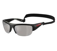 Prada Linea Rossa Uomo PS A01S 1BO05A Occhiali da sole Iniettato Nero Grigio Pillow Specchiate