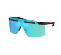 Prada Linea Rossa Uomo PS B06S 1BO08R Occhiali da sole Iniettato Nero Verde Squadrata Specchiate