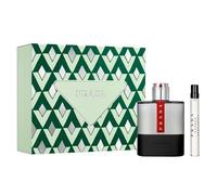 PRADA LUNA ROSSA CARBON 100ML EDT SPRAY + 10ML EDT SPRAY NUOVISSIMO SET...