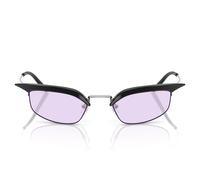 Prada Donna PR B50S TZM40J Occhiali da sole Metallo Nero Viola Squadrata Normale