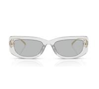 Prada Pr 14ys Occhiali Da Sole Donna Trasparente Geometrico Grigio 53mm