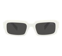 Prada Pr 27zs Occhiali Da Sole Uomo Bianco Geometrico Grigio 54mm