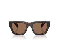 Prada Pr A06s Occhiali Da Sole Uomo Marrone Squadrato Marrone 50mm
