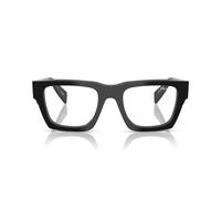 Prada Pr A06s Occhiali Da Sole Uomo Nero Squadrato Trasparente 50mm