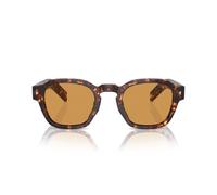 Prada Pr A16s Occhiali Da Sole Uomo Avana Squadrato Marrone 49mm