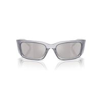 Prada Pr A19s Occhiali Da Sole Uomo Grigio Squadrato Argento 60mm