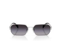Prada Pr A51s Occhiali Da Sole Donna Nero Geometrico Grigio 58mm