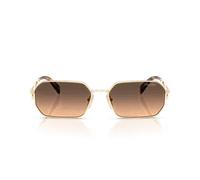 Prada Pr A51s Occhiali Da Sole Donna Oro Geometrico Marrone 58mm