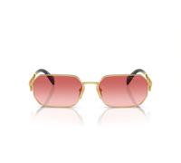 Prada Pr A51s Occhiali Da Sole Donna Oro Geometrico Rosso 58mm
