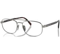Prada Uomo PR A56V 5AV1O1 Montature da vista Acciaio Grigio Trasparente Rotonda Normale