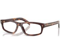 Prada Uomo PR B02V 15W1O1 Montature da vista Acetato Tartaruga Trasparente Squadrata Normale