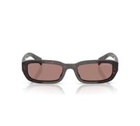 Prada Pr B06s Occhiali Da Sole Donna Marrone Rettangolari Marrone 53mm