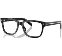 Prada Uomo PR B10V 16K1O1 Montature da vista Acetato Nero Trasparente Squadrata Normale