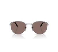 Prada Pr B51s Occhiali Da Sole Uomo Nero Ovali Rosso 53mm