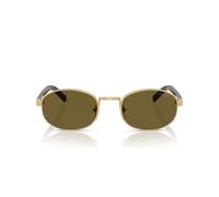 Prada Pr B53s Occhiali Da Sole Donna Oro Ovali Marrone 49mm