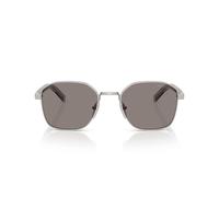 Prada Pr C50s Occhiali Da Sole Uomo Argento Geometrico Grigio 51mm