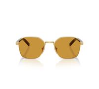 Prada Pr C50s Occhiali Da Sole Uomo Oro Geometrico Giallo 53mm