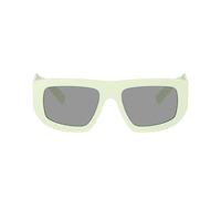 Prada Pr D04su Occhiali Da Sole Donna Verde Rettangolari Grigio 53mm