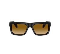 Prada Pr D11s Occhiali Da Sole Uomo Marrone Rettangolari Giallo 54mm