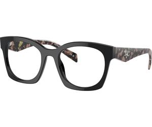 Prada PRA05V 13P1O1, Nero, Acetate, Donne occhiali 52