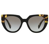 Prada Donna Prada PR 14WS 3890A7 Occhiali da sole Acetato Nero Grigio Cat Eye Normale Sfumato