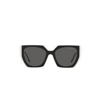 Prada Prada Monochrome Pr 15ws Occhiali Da Sole Donna Nero Geometrico Grigio 54mm