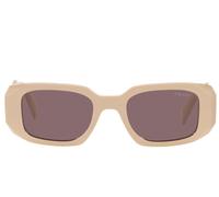Prada Prada Pr 17ws Occhiali Da Sole Donna Bianco Geometrico Viola 49mm