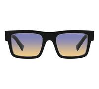 Prada Prada Pr 19ws Occhiali Da Sole Uomo Nero Geometrico Giallo 52mm