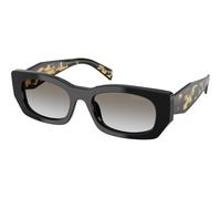 Prada Donna PR B05S 3890A7 Occhiali da sole Acetato Nero Grigio Pillow Normale Sfumato