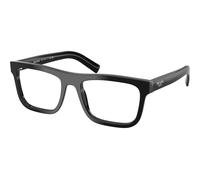 Prada PRC03V 16K1O1, Nero, Acetate, Uomini occhiali 55