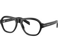 Prada Donna Prada PR C12V 16K1O1 Montature da vista Acetato Nero Pillow Normale