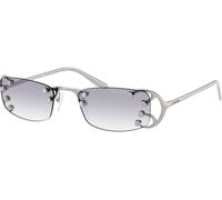 Prada Donna Prada PR C57S 28H40V Occhiali da sole Metallo Argento Grigio Squadrata Normale Sfumato