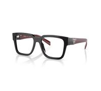 Prada Uomo PR 08ZV 11F1O1 Montature da vista Acetato Nero Trasparente Squadrata Normale