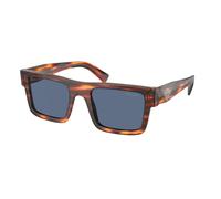 Prada Uomo PR 19WS 17R06A Occhiali da sole Acetato Marrone Blu Squadrata Normale