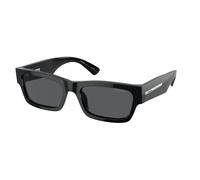 Prada Uomo PR A03S 16K07T Occhiali da sole Acetato Nero Blu Squadrata Normale