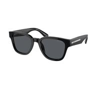 Prada Uomo PR A04S 16K07T Occhiali da sole Acetato Nero Blu Pillow Normale Sfumato