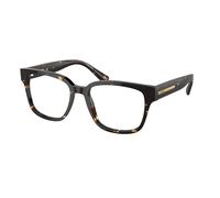Prada Uomo PR A09V 16O1O1 Montature da vista Acetato Marrone Trasparente Pillow Normale