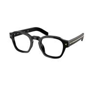 Prada Uomo PR A16S 16K60K Occhiali da sole Acetato Nero Trasparente Pantos Normale