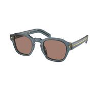 Prada Uomo PR A16S 17T05D Occhiali da sole Acetato Blu Marrone Pantos Normale