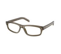Prada Uomo PR B02V 18T1O1 Montature da vista Acetato Marrone Trasparente Squadrata Normale