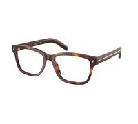 Prada Uomo PR B10V 15W1O1 Montature da vista Acetato Tartaruga Trasparente Squadrata Normale