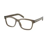 Prada Uomo PR B10V 18T1O1 Montature da vista Acetato Marrone Trasparente Squadrata Normale
