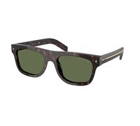 Prada Uomo PR B12S 17N20G Occhiali da sole Acetato Tartaruga Verde Pillow Polarizzata