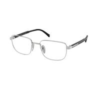 Prada Uomo PR B51V 1BC1O1 Montature da vista Argento Trasparente Squadrata Normale