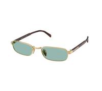 Prada Uomo PR B54S 5AK40K Occhiali da sole Metallo Oro Verde Squadrata Normale