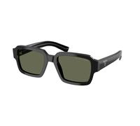 Prada Uomo Prada PR 02ZS 1AB03R Occhiali da sole Acetato Nero Verde Squadrata Polarizzata