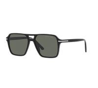 Prada Uomo Prada PR 20YS 1AB03R Occhiali da sole Acetato Nero Verde Pilot Polarizzata
