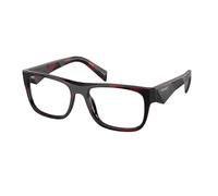 Prada Uomo Prada PR 22ZV 16L1O1 Montature da vista Acetato Rosso Trasparente Pillow Normale